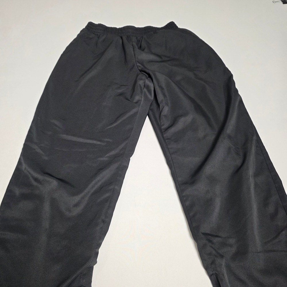 Varsity Spirit Track Pants Womens Medium Black Ankle Zip‎ Elastic Waist Athletic